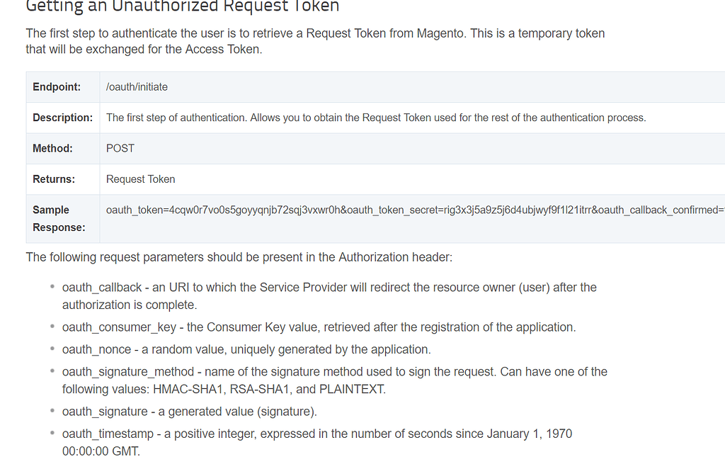 Magento oauth 1 0a magento 